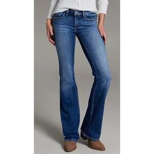 BKE Denim Womens Stella Mid Rise Tailored Bootcut Jeans 28